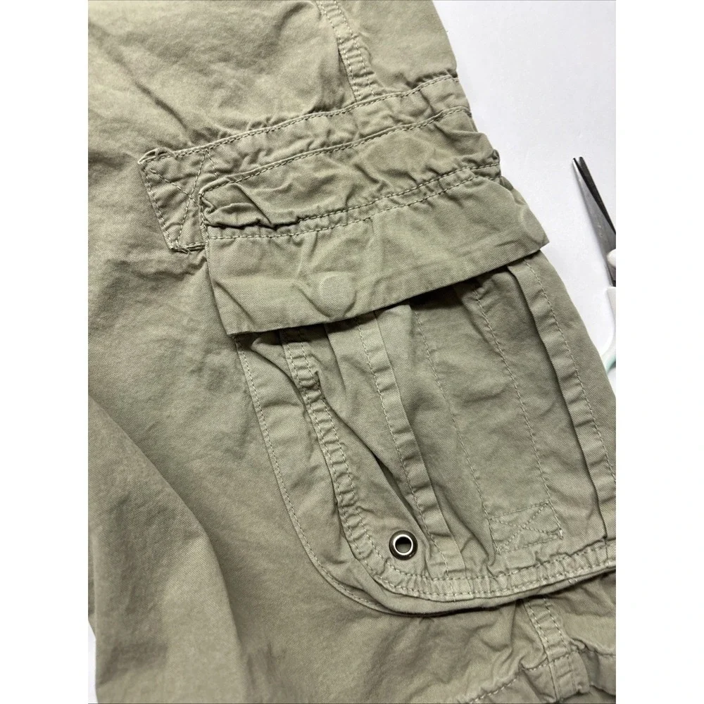 Raw X Men's  Cargo Shorts – Size‎ 28 Green Olive Khaki